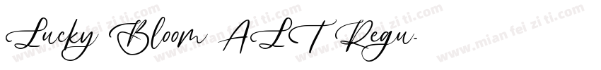 Lucky Bloom ALT Regu字体转换
